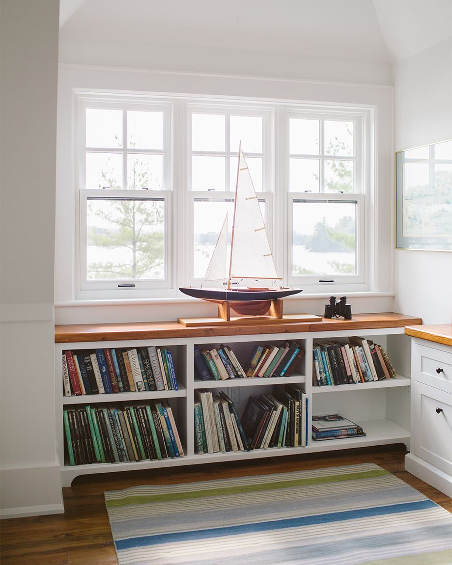 the next chapter - library with boat